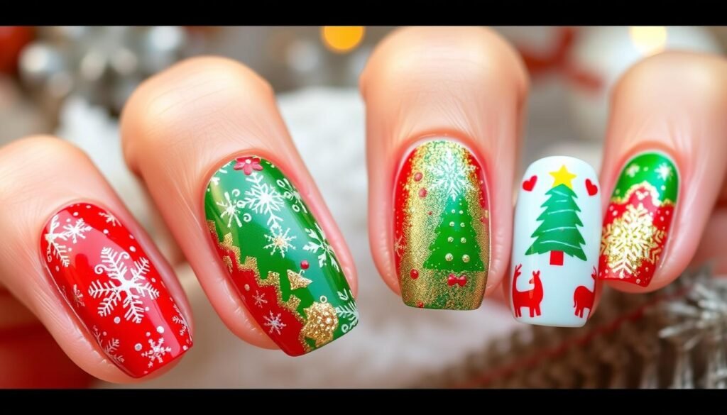 christmas nail designs