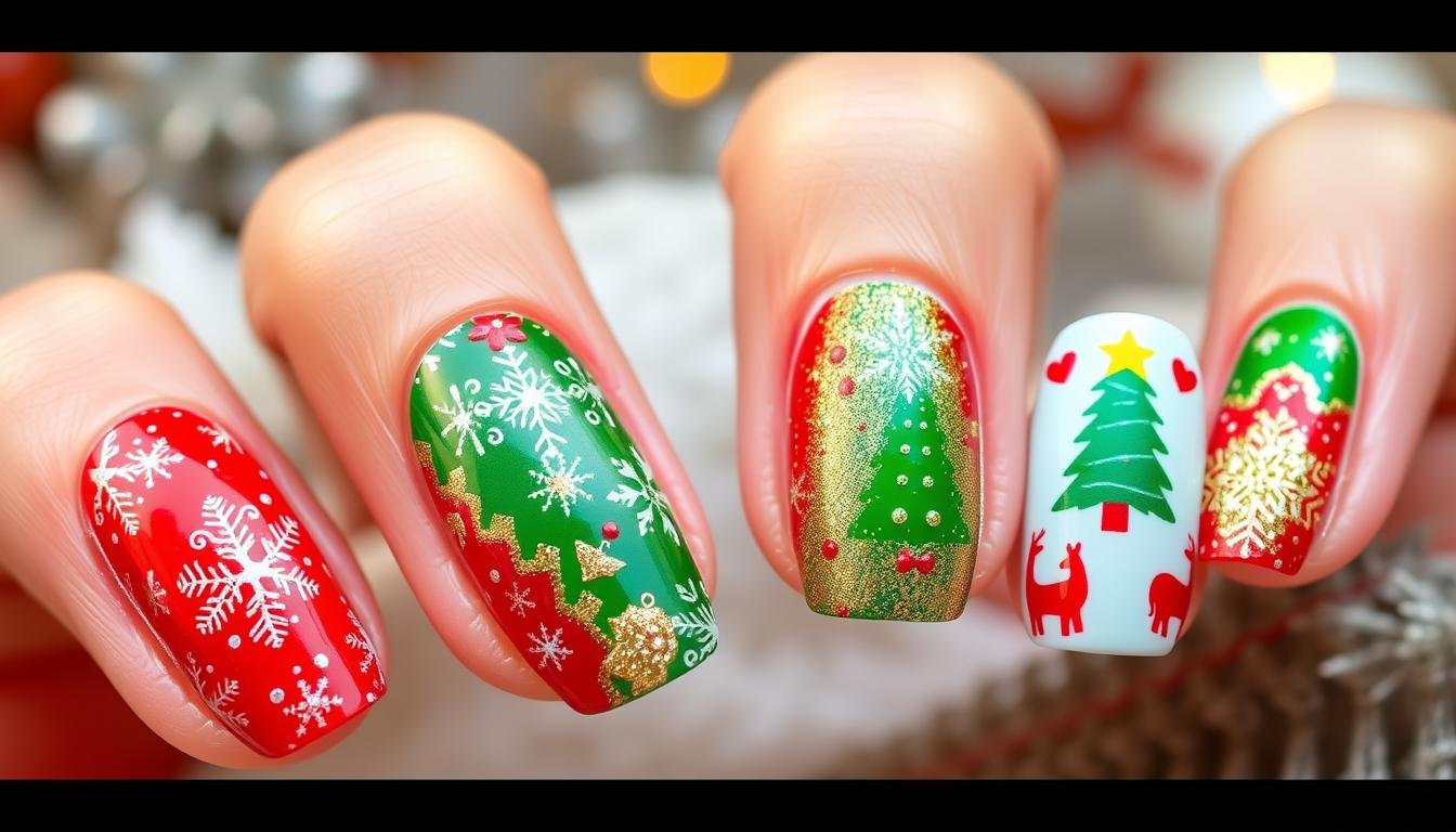 christmas nail designs